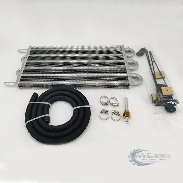 JF011E F4A232 Transmission Oil Cooler Kit 6 Row Universal Aluminum Radiator for Nissan CVT
